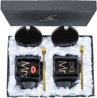 Ensemble de tasses à café et thé danine coffret cadeau unique pour couples. DIAYTAR COTE D'IVOIRE, votre destination en ligne pour des achats malins : explorez nos catégories variées telles que la maison, l'électroménager, l'informatique et la mode, et découvrez des produits discount à prix défiant toute concurrence. Faîtes-vous plaisir sans vous ruiner avec DIAYTAR COTE D'IVOIRE !