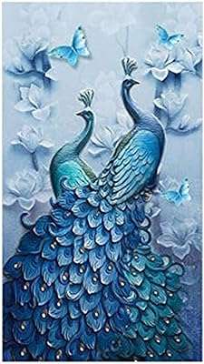 Peinture diamant paon faite à la main (60x100cm). À la recherche de bonnes affaires ? DIAYTAR COTE D'IVOIRE  vous offre une large gamme de produits discount pour la maison, l'électroménager, l'informatique, la mode et les gadgets. Profitez de prix imbattables sans sacrifier la qualité !