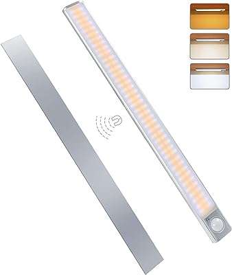 Merturm 160 led rechargeables sous armoire lumières de placard sans fil avec détecteur