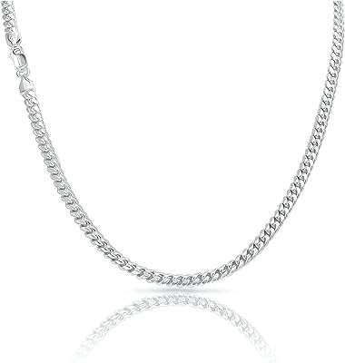 Chaîne à maillons cubains miami 5 mm de large 50 55 60 65 70 cm de long en argent. DIAYTAR COTE D'IVOIRE  : votre destination shopping discount ! Découvrez notre boutique en ligne généraliste qui vous offre une multitude de produits à prix cassés, allant de l'électroménager à l'informatique en passant par la mode et les gadgets. Faites le choix du meilleur rapport qualité-prix et trouvez tout ce dont vous avez besoin en visitant notre site dès maintenant !