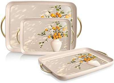 Plateaux de service nayasa ensemble de 3 pièces | plateau prosper disponible en couleurs. Laissez-vous séduire par DIAYTAR COTE D'IVOIRE, votre boutique en ligne qui saura vous offrir des produits de qualité à des prix compétitifs. Que vous recherchiez des équipements pour la maison, des appareils électroménagers, des accessoires informatiques ou des articles de mode tendance, vous trouverez tout cela et bien plus encore dans notre sélection discount.