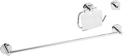 Ensemble d'accessoires de salle de bain 3 en 1 grohe collection. DIAYTAR COTE D'IVOIRE  est la solution idéale pour les amateurs de bonnes affaires. Notre boutique en ligne propose une gamme complète de produits discount, allant des articles pour la maison à l'informatique, en passant par l'électroménager et la mode. Faites des économies sur vos achats tout en bénéficiant de produits de qualité chez DIAYTAR COTE D'IVOIRE .