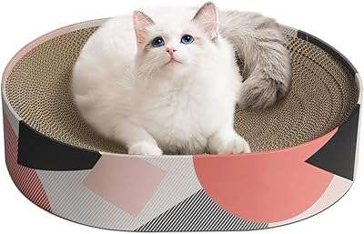 Tomface planche à gratter pour chat en carton ovale ondulé lit de salon. DIAYTAR COTE D'IVOIRE  - La boutique en ligne discount incontournable pour tous vos besoins. Explorez notre vaste catalogue de produits, comprenant des articles pour la maison, l'électroménager, l'informatique et la mode, tous à des prix défiant toute concurrence.