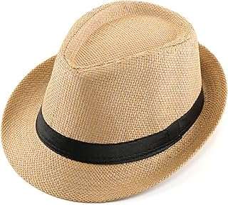 Chapeau fedora en paille d'été unisexe à bord court chapeau de soleil. Vous voulez dépenser moins tout en obtenant plus ? DIAYTAR COTE D'IVOIRE  est là pour vous ! Profitez de nos offres exceptionnelles sur une large gamme de produits, allant des articles ménagers à l'électroménager, en passant par les gadgets et la mode. Faites des économies sans compromettre la qualité.