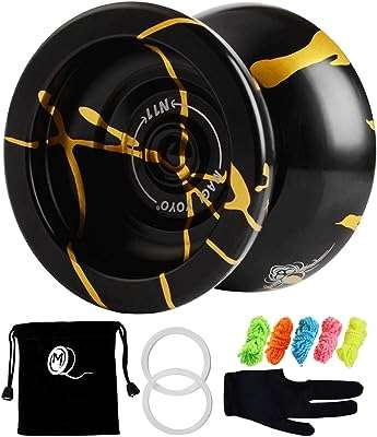 Electron yoyo n11 boule yoyo professionnelle non réactive en alliage d'aluminium (noir avec or). DIAYTAR COTE D'IVOIRE  - optimisez votre budget sans sacrifier la qualité ! Découvrez notre sélection discount allant des articles de mode aux équipements électroménagers, pour des économies garanties.