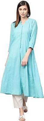 Anarkali kurta en coton pour femme. Plongez dans l'univers économique de DIAYTAR COTE D'IVOIRE, votre boutique en ligne incontournable pour les bonnes affaires. Parcourez notre sélection abondante de produits discount allant de la maison à l'électroménager, en passant par l'informatique et la mode. Économisez dès maintenant sur tous vos achats chez DIAYTAR COTE D'IVOIRE !