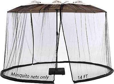 Moustiquaire pour parasol de patio auvent double face de 14 pieds et filet. Découvrez DIAYTAR COTE D'IVOIRE, la boutique en ligne généraliste qui propose une large sélection de produits à prix réduits : de l'électroménager à la mode en passant par l'informatique, trouvez tout ce dont vous avez besoin sans vous ruiner !