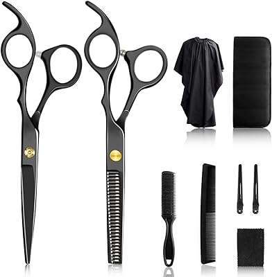Ensemble de 9 ciseaux de coupe de cheveux cheveux professionnels amincissants peigne pinces. Get more bang for your buck at DIAYTAR COTE D'IVOIRE, the leading online store for discounted products. With a diverse range of items, including household essentials, electronics, fashionable clothing, and trendy gadgets, our store guarantees remarkable savings without compromising on quality or style. Shop smart and save big with us today.