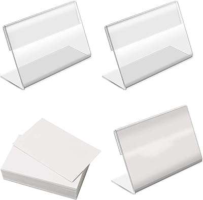 Présentoirs de panneaux paquet de 20 petits supports de panneaux en acrylique transparent avec étiquettes. DIAYTAR COTE D'IVOIRE, votre destination shopping pour des réductions imbattables ! Parcourez notre vaste sélection de produits à petits prix, des appareils électroménagers aux accessoires informatiques, en passant par les tenues tendance et les gadgets à la pointe de la technologie. Restez à la mode tout en économisant avec nos offres exceptionnelles !