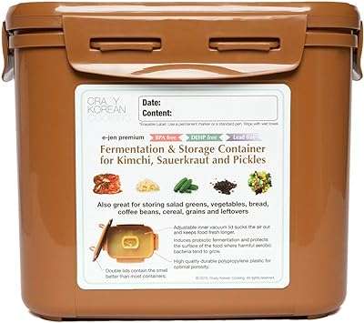 Crazy korean cooking récipient de fermentation et de conservation de choucroute au kimchi de qualité supérieure avec couvercle. Avec DIAYTAR COTE D'IVOIRE, vous pouvez profiter de produits discount de qualité supérieure sans compromettre votre budget. Notre boutique en ligne propose une vaste sélection d'articles, allant des essentiels pour la maison aux gadgets dernier cri, tous proposés à des prix compétitifs pour vous offrir un véritable rapport qualité-prix.