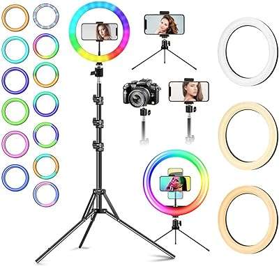 Anneau lumineux de 10" avec support et téléphone de 6 pieds anneau. À la recherche de bons plans en ligne ? Ne cherchez pas plus loin que DIAYTAR COTE D'IVOIRE  ! Notre boutique généraliste vous propose une large gamme de produits discount, allant des articles pour la maison aux appareils électroménagers, en passant par l'informatique, la mode et les gadgets. Faites des économies tout en trouvant des produits de qualité, le tout en quelques clics seulement.