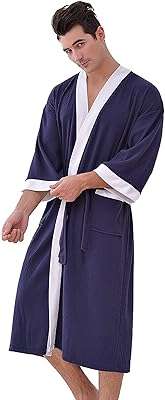 Peignoir quatre saisons pour hommes peignoir en coton gaufré doux et léger. DIAYTAR COTE D'IVOIRE  vous offre un large éventail de produits discount adaptés à tous les budgets. Faites des bonnes affaires sur une sélection d'articles pour la maison, l'électroménager, l'informatique, la mode et les gadgets. Profitez de nos prix cassés et découvrez une nouvelle façon de faire des économies sans sacrifier la qualité !