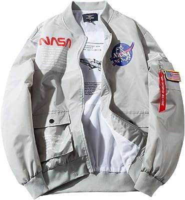 Blouson aviateur coupe slim nasa apollo pour hommes. DIAYTAR COTE D'IVOIRE  vous offre un large éventail de produits discount adaptés à tous les budgets. Faites des bonnes affaires sur une sélection d'articles pour la maison, l'électroménager, l'informatique, la mode et les gadgets. Profitez de nos prix cassés et découvrez une nouvelle façon de faire des économies sans sacrifier la qualité !