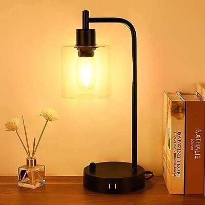 Lampe de table de chevet avec 2 ports usb lampe industrielle moderne. Privilégiez le style sans vous ruiner avec DIAYTAR COTE D'IVOIRE . Notre boutique en ligne propose une sélection de produits mode et gadgets à des prix défiant toute concurrence. Vous trouverez chez nous les tendances du moment à des tarifs abordables. Profitez de cette opportunité et faites-vous plaisir sans vous ruiner.