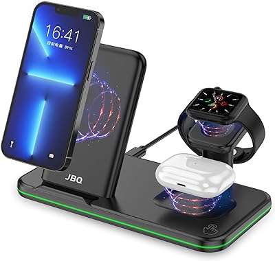 Station de recharge sans fil jbq 4 en 1 15" pour téléphone. DIAYTAR COTE D'IVOIRE  vous offre un large choix de produits discount, allant des appareils électroménagers dernier cri aux vêtements à la mode en passant par les gadgets les plus innovants. Faites vos achats en ligne en toute simplicité et bénéficiez de prix avantageux pour équiper votre maison avec style, sans vous ruiner.