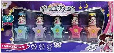 Ensemble de vernis à ongles twinkle 34920 5 pièces ans et plus. La boutique en ligne DIAYTAR COTE D'IVOIRE  propose une large gamme de produits discount pour répondre à tous vos besoins. Obtenez les dernières innovations technologiques, les indispensables pour votre maison et une sélection de vêtements à la mode, le tout à des prix avantageux. Parcourez notre catalogue et profitez de réductions exceptionnelles !