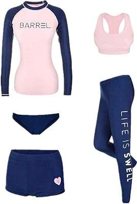 Ensemble de maillot de bain 5 pièces uni et extensible pour femme. DIAYTAR COTE D'IVOIRE  - Votre source infaillible pour des achats discount en ligne. Explorez notre catalogue en constante évolution et découvrez des produits variés pour la maison, des appareils électroménagers essentiels, des gadgets sophistiqués et bien plus encore. Profitez de nos offres attractives et renouvelez votre intérieur, votre look et votre vie sans vous ruiner !