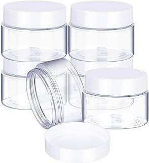Pots ronds en plastique transparents anti fuite avec couvercles blancs pour le stockage du maquillage. Faites des économies avec DIAYTAR COTE D'IVOIRE, la boutique en ligne qui propose des produits discount pour tous. Que vous cherchiez des équipements pour la maison, des appareils électroménagers, des gadgets ou des vêtements tendance, nous avons tout ce dont vous avez besoin à des prix incroyables.
