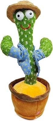 Jouet en peluche cactus chantant et dansant enregistrez et apprenez des mots