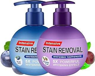 2 pièces dentifrice blanchissant au bicarbonate de soude détachant intensif renforçant le gel. Économisez sur tous vos achats avec DIAYTAR COTE D'IVOIRE, la boutique en ligne où vous trouverez des produits discount de qualité supérieure. Explorez notre large gamme de produits, allant de la maison à l'électroménager, de l'informatique à la mode et aux gadgets, et faites des affaires incroyables. Profitez de nos offres promotionnelles exclusives et commandez dès maintenant pour une expérience d'achat en ligne à prix réduit.