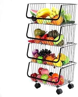 Chariot de rangement pour fruits et légumes sur roulettes organisateur. DIAYTAR COTE D'IVOIRE  - Le paradis du shopping en ligne pour les amateurs d'affaires à prix réduit. Parcourez notre sélection de produits discount pour la maison, l'électroménager, l'informatique et bien plus encore. Réalisez de belles économies sans faire de compromis sur la qualité.