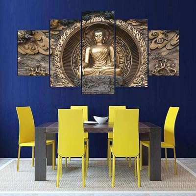 5 pièces hd toile peinture décor à la maison salon bouddha. Faites des économies sans compromettre la qualité grâce à DIAYTAR COTE D'IVOIRE . Notre large éventail de produits discount, allant des articles de maison à l'électroménager, de l'informatique à la mode, et même aux gadgets dernier cri, saura vous satisfaire, tout en vous offrant le meilleur rapport qualité-prix.