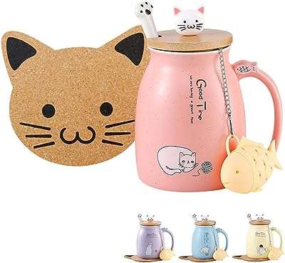 Tasse à café en céramique au design de dessin animé mignon avec couvercle. Faites de bonnes affaires en ligne avec DIAYTAR COTE D'IVOIRE, votre destination ultime pour des produits discount de qualité. Découvrez notre catalogue diversifié comprenant des articles pour la maison, l'électroménager, l'informatique, la mode et les gadgets. Optez pour des prix réduits sans compromettre sur la qualité grâce à DIAYTAR COTE D'IVOIRE .