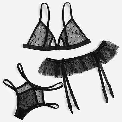 Ensemble de lingerie sexy pour femmes vêtements de nuit noirs ensemble grande. DIAYTAR COTE D'IVOIRE  révolutionne le shopping en ligne avec sa vaste sélection de produits discount. Trouvez tout ce dont vous avez besoin pour votre maison, des équipements électroménagers aux gadgets high-tech, en passant par les dernières tendances de la mode. Avec DIAYTAR COTE D'IVOIRE, vous pourrez faire des économies tout en profitant de produits de qualité. N'attendez plus et découvrez les avantages de notre boutique en ligne généraliste.