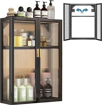 Armoire murale de salle de bain étagère bain avec porte magnétique organisateur. DIAYTAR COTE D'IVOIRE  - votre partenaire discount pour une vie plus abordable. Nous vous présentons une vaste sélection de produits de qualité à des prix imbattables, allant de l'électroménager performant aux articles de mode élégants. Achetez malin avec nous et réalisez d'importantes économies.