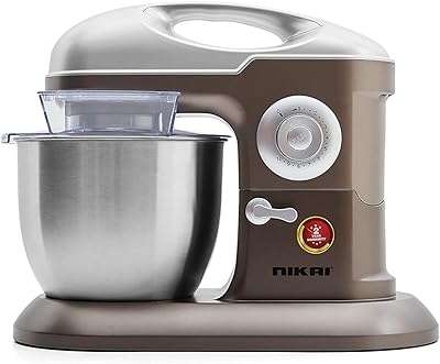 Batteur sur socle nikai 1000w 65l crochet pétrisseur fouet argent. DIAYTAR COTE D'IVOIRE  : la solution idéale pour des achats malins en ligne. Profitez de notre large gamme de produits discount, allant des appareils électroménagers essentiels aux dernières tendances de la mode, en passant par les accessoires informatiques indispensables, et économisez tout en vous faisant plaisir.