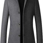 Manteau d'hiver élégant à manches longues en laine mélangée pour hommes. DIAYTAR COTE D'IVOIRE, votre destination en ligne pour des produits discount de première qualité. Découvrez notre sélection variée et abordable, allant de la maison à l'électroménager, de l'informatique à la mode et aux gadgets, et réalisez des économies substantielles. Peu importe vos besoins, nous avons tout ce qu'il vous faut à des prix compétitifs. Ne manquez pas nos offres spéciales et profitez d'un shopping en ligne facile et économique.