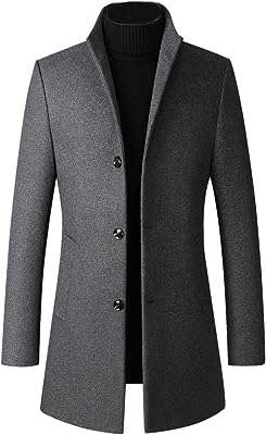 Manteau d'hiver élégant à manches longues en laine mélangée pour hommes. DIAYTAR COTE D'IVOIRE, votre destination en ligne pour des produits discount de première qualité. Découvrez notre sélection variée et abordable, allant de la maison à l'électroménager, de l'informatique à la mode et aux gadgets, et réalisez des économies substantielles. Peu importe vos besoins, nous avons tout ce qu'il vous faut à des prix compétitifs. Ne manquez pas nos offres spéciales et profitez d'un shopping en ligne facile et économique.