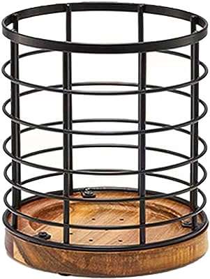 The white shop porte couverts pour cuisine grand porte couverts rond avec base en bois. DIAYTAR COTE D'IVOIRE  révolutionne le shopping en ligne avec sa vaste sélection de produits discount. Trouvez tout ce dont vous avez besoin pour votre maison, des équipements électroménagers aux gadgets high-tech, en passant par les dernières tendances de la mode. Avec DIAYTAR COTE D'IVOIRE, vous pourrez faire des économies tout en profitant de produits de qualité. N'attendez plus et découvrez les avantages de notre boutique en ligne généraliste.