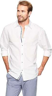 Chemise en lin pour hommes à manches longues coupe régulière mélange de coton et lin. Découvrez DIAYTAR COTE D'IVOIRE, votre boutique en ligne incontournable pour des affaires discount. Profitez de nos multiples catégories allant des articles pour la maison aux gadgets dernier cri, en passant par la mode à petits prix. Faites-vous plaisir sans vous ruiner avec notre sélection variée !