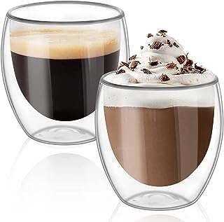 Tasses à café en verre double paroi de 250 ml pour latte. DIAYTAR COTE D'IVOIRE  est là pour rendre votre budget heureux et votre shopping facile. Parcourez notre gamme complète de produits discount de qualité supérieure allant de la maison à l'électroménager, de l'informatique à la mode, et trouvez des articles pour chaque aspect de votre vie à des prix imbattables!