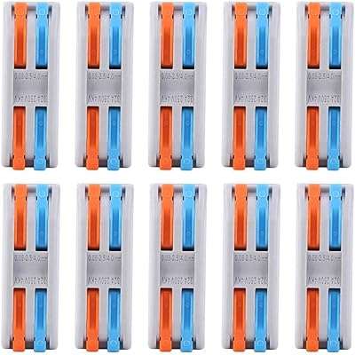 10 pièces connecteur de fil de bouton 2 en sorties connecteurs bornier. Découvrez DIAYTAR COTE D'IVOIRE, votre destination incontournable pour des achats discount en ligne. Notre magasin généraliste propose une vaste gamme de produits, allant des articles ménagers pratiques aux appareils électroménagers de pointe, en passant par les gadgets multimédias les plus récents et les vêtements tendance. Faites des économies substantielles tout en vous offrant des produits de la plus haute qualité !
