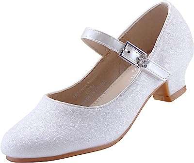 Chaussures de mariage à talons hauts mary jane princess pour filles. Découvrez DIAYTAR COTE D'IVOIRE  et préparez-vous à vivre l'expérience d'achat en ligne ultime. Notre boutique propose une gamme complète de produits discount, de la maison aux appareils électroniques, en passant par la mode, offrant ainsi des solutions abordables pour tous vos besoins.