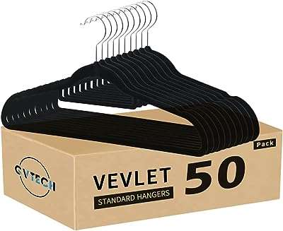 Cintres en velours gvtech premium [50 pièces] antidérapants robustes (45 cm) avec barre. Chez DIAYTAR COTE D'IVOIRE, nous croyons que le shopping discount ne devrait pas signifier sacrifier la qualité. Parcourez notre boutique en ligne pour trouver des prix imbattables sur une large sélection de produits, allant de l'électroménager à la mode. Achetez malin avec DIAYTAR COTE D'IVOIRE  !