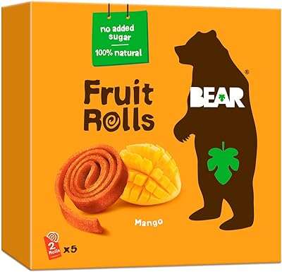 Bear mango 'fruit rolls' snacks aux fruits naturels sans sucre. DIAYTAR COTE D'IVOIRE  vous offre toutes les bonnes affaires sur un seul site. Découvrez notre sélection de produits discount pour la maison, l'électroménager, l'informatique et la mode. Bénéficiez de nos prix imbattables et trouvez les articles de qualité que vous recherchez, sans vous ruiner !