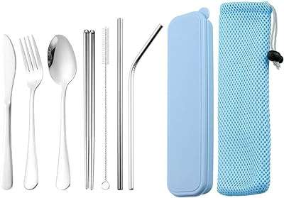 Ustensiles portables de voyage avec étui ensemble de couverts en acier inoxydable. Envie de faire des économies sans sacrifier la qualité ? Rendez-vous sur DIAYTAR COTE D'IVOIRE  ! Notre boutique en ligne généraliste vous offre un large choix de produits discount, allant des articles ménagers aux équipements électroniques, en passant par la mode et les gadgets. Faites votre shopping en toute confiance, en bénéficiant de nos prix compétitifs et de notre livraison rapide.