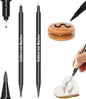 Primify 2 pièces stylos colorants alimentaires noirs double face à encre comestible de qualité. DIAYTAR COTE D'IVOIRE  : la référence en matière d'achats discount en ligne ! Découvrez notre large sélection de produits à des prix imbattables, de la maison à l'électroménager, en passant par l'informatique et la mode. Grâce à nos offres exclusives, faites-vous plaisir sans vous ruiner et profitez d'une qualité inégalée !