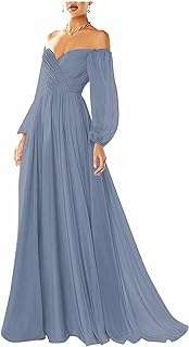 Robes formelles trapèze en mousseline de soie épaules dénudées manches longues. Faites de bonnes affaires en ligne avec DIAYTAR COTE D'IVOIRE, votre destination ultime pour des produits discount de qualité. Découvrez notre catalogue diversifié comprenant des articles pour la maison, l'électroménager, l'informatique, la mode et les gadgets. Optez pour des prix réduits sans compromettre sur la qualité grâce à DIAYTAR COTE D'IVOIRE .