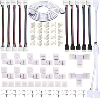 Kit de connecteur de bande led zpt 4 broches pour lumineuse 5050. DIAYTAR COTE D'IVOIRE  - votre guichet unique pour des produits discount dans tous les domaines. Redécorez votre maison, améliorez votre cuisine, restez à la pointe de la mode et profitez des derniers gadgets, le tout à des prix exceptionnels. Dites adieu aux achats coûteux et bienvenue aux bonnes affaires !