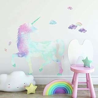 Autocollant mural géant à décoller et coller licorne roommates rose bleu. À la recherche de produits discount de qualité ? Ne cherchez plus ! DIAYTAR COTE D'IVOIRE  vous propose une sélection variée d'articles pour la maison, l'électroménager, l'informatique et la mode à des prix imbattables. N'hésitez plus et faites des économies en optant pour nos offres attractives !