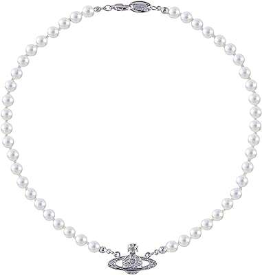 Collier de perles saturne design rétro classique facile à assortir collier. Ne payez pas plus cher ! DIAYTAR COTE D'IVOIRE  vous offre des produits discount de qualité supérieure à des prix abordables. Découvrez notre large sélection d'articles pour la maison, l'électroménager, l'informatique, la mode et les gadgets les plus recherchés. Visitez notre site dès maintenant et bénéficiez de nos offres exclusives pour économiser sur tous vos achats.