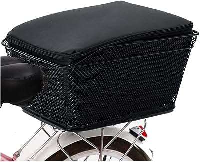 Panier de vélo arrière étanche en fil métallique porte-vélo avec housse