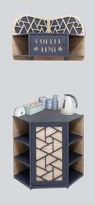 Coin café à deux niveaux en noir et bois avec étagères de présentation. Faites des économies intelligentes sur DIAYTAR COTE D'IVOIRE, votre boutique en ligne de confiance. Avec notre large sélection de produits discount, incluant la maison, l'électroménager, l'informatique et la mode, vous trouverez tout ce dont vous avez besoin à des prix défiant toute concurrence. Ne manquez pas nos offres promotionnelles et commandez en toute simplicité dès maintenant!