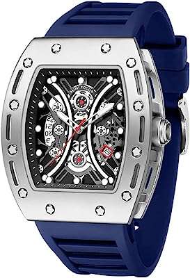 Montre de luxe tonno squelette pour hommes résistante à l'eau bracelet en silicone. DIAYTAR COTE D'IVOIRE  - Votre destination en ligne pour des achats malins. Avec notre sélection de produits discount, allant de la maison à l'électronique, de la mode à l'informatique, vous pouvez économiser tout en comblant vos besoins. Ne manquez pas nos offres spéciales et réalisez des économies considérables dès aujourd'hui!