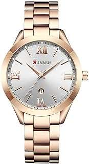 Montre analogique pour femme avec boîtier en acier inoxydable doré rose cadran argenté et bracelet. DIAYTAR COTE D'IVOIRE  - la boutique en ligne par excellence pour des achats malins. Explorez notre gamme complète de produits discount, allant des indispensables pour la maison à la dernière technologie, sans oublier les dernières tendances mode. Économisez gros en achetant intelligemment avec nous.