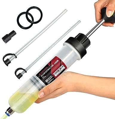 Pompe d'extraction de fluide automobile thurston seringue de vidange d'huile avec tuyau aspiration et remplissage. DIAYTAR COTE D'IVOIRE, la référence des bonnes affaires en ligne ! Explorez notre boutique et découvrez une sélection variée de produits, de la maison à l'informatique en passant par la mode et les gadgets. Profitez de nos prix compétitifs et achetez en toute confiance. Faites de DIAYTAR COTE D'IVOIRE  votre allié shopping, vous ne le regretterez pas.